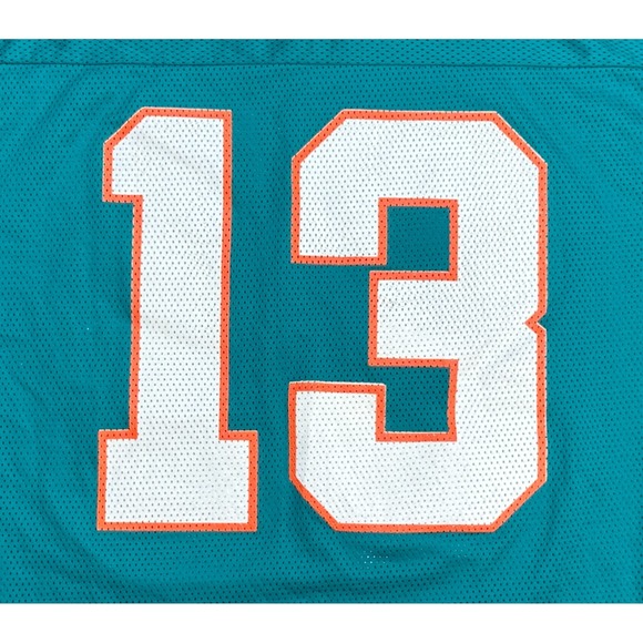 Competitor Rare Vtg NFL Miami Dolphins #13 Dan Marino Football Jersey Size Large - Picture 8 of 9